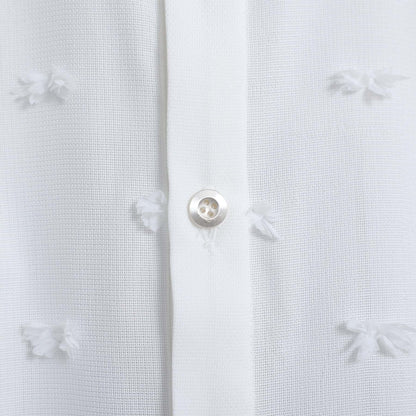 C-BL-83 Robin flower blouse WHITE