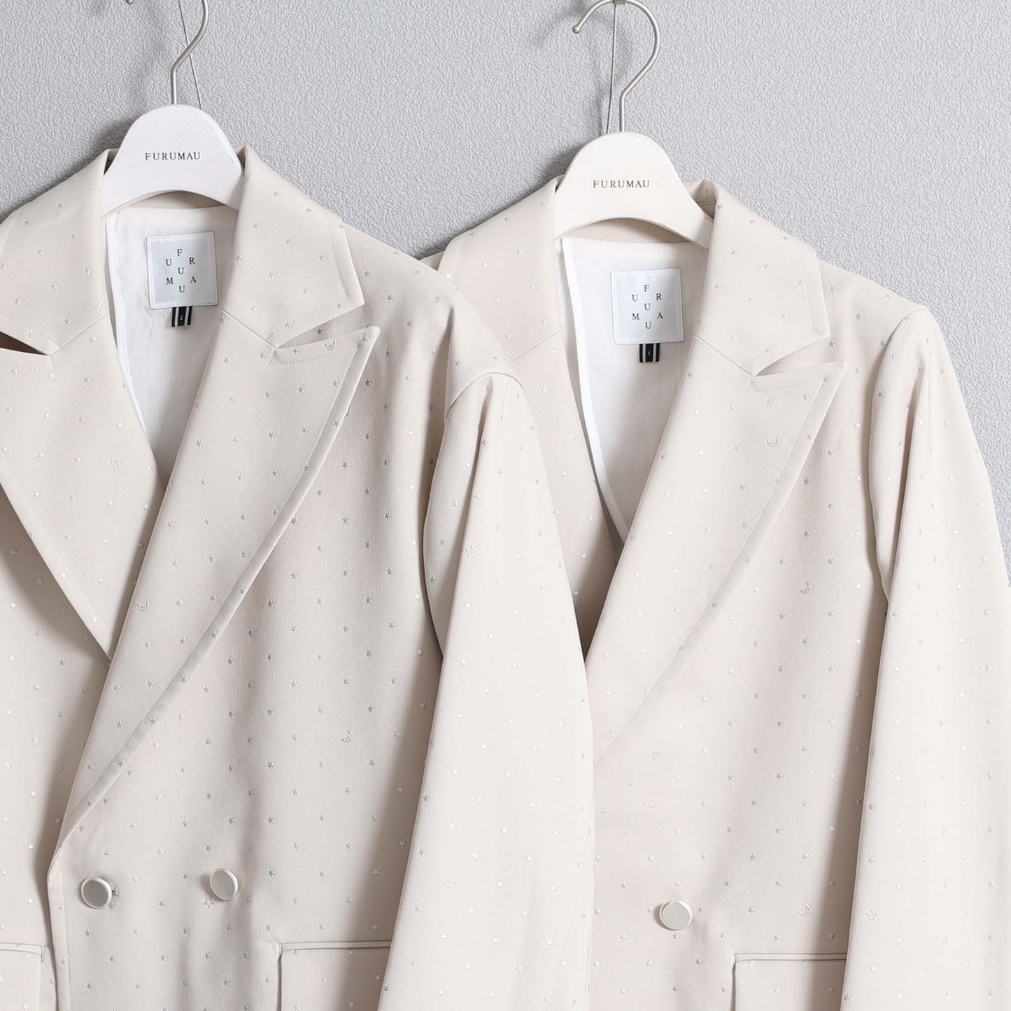 F-JK-09「Stella dot」Relax jacket ECRU×SILVER