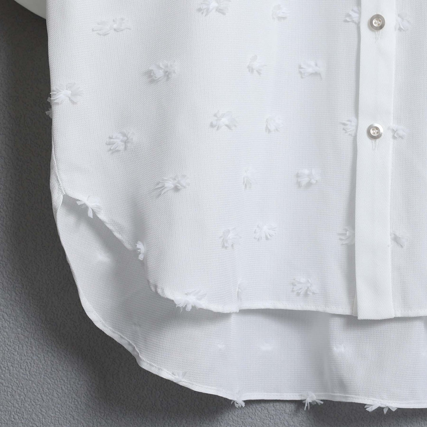 C-BL-83 Robin flower blouse WHITE