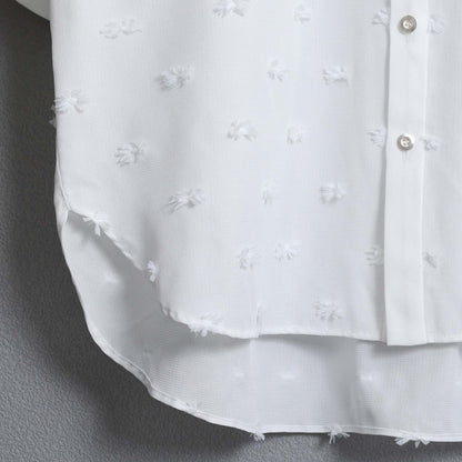 C-BL-83 Robin flower blouse WHITE