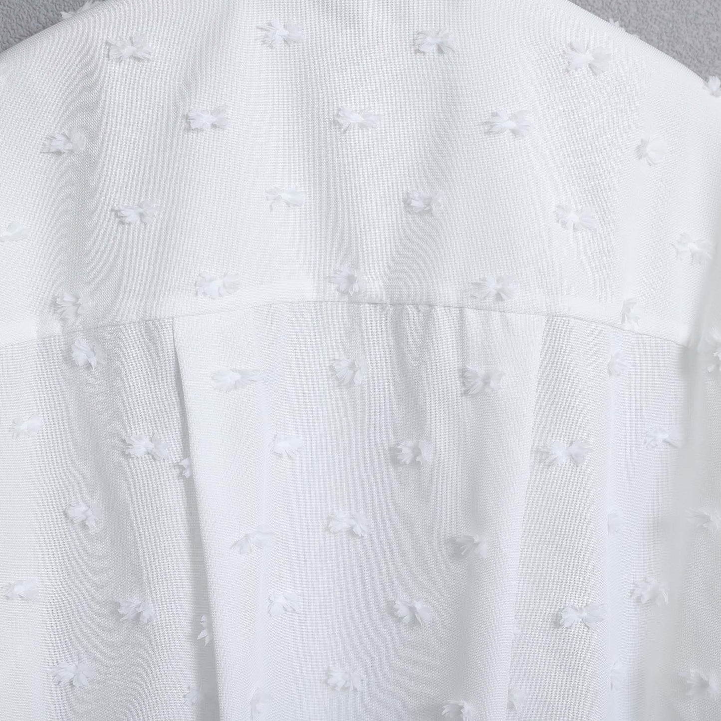 C-BL-83 Robin flower blouse WHITE