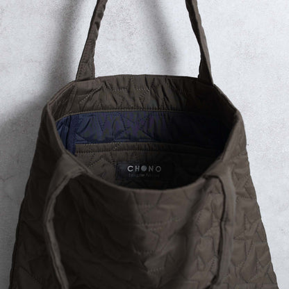 C-BG-11「Stella quilt（裏地なしキルティング）」Tote Bag NAVY&KHAKI