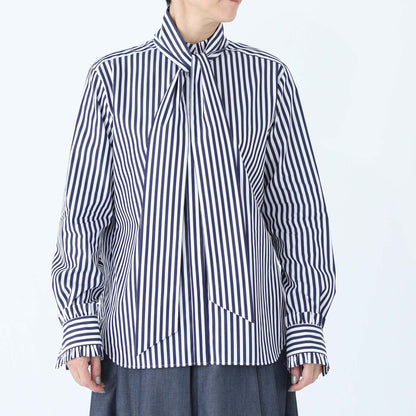 C-BL-83 Robin flower blouse WHITE