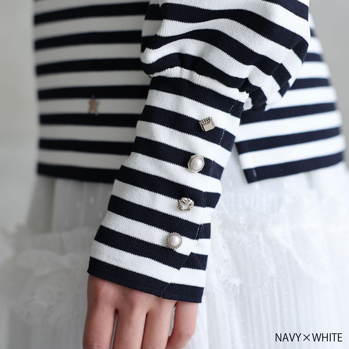 C-BL-83 知更鸟花衬衫 白色