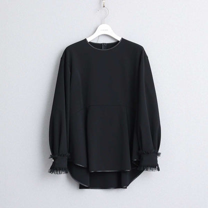9月下旬~10月上旬お届け予定 F-BL-03「Technical double cloth」 Pullover blouse
