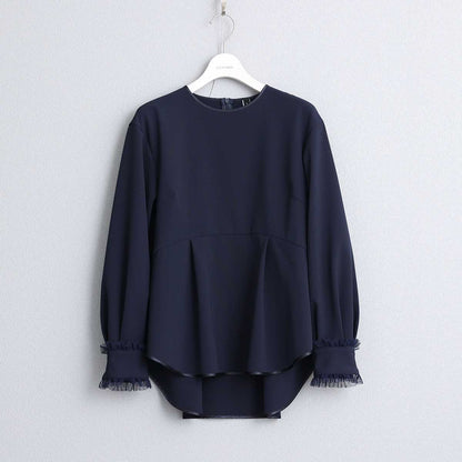 9月下旬~10月上旬お届け予定 F-BL-03「Technical double cloth」 Pullover blouse