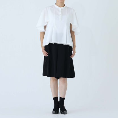 C-BL-83 Robin flower blouse WHITE