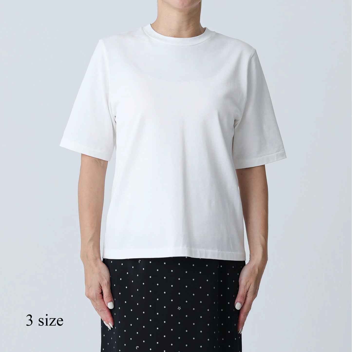 F-CS-08「Snowmelt knit」The standard tee NAVYチャームなし