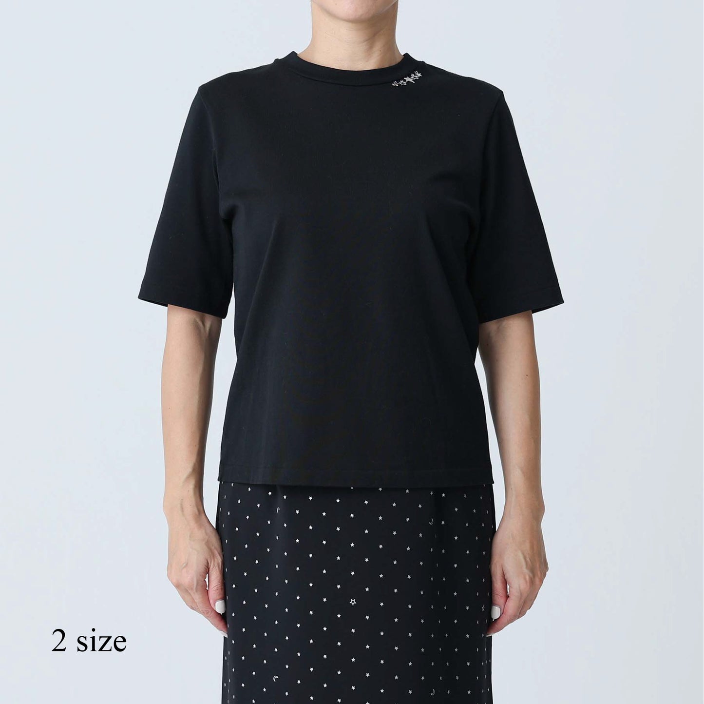 F-CS-08「Snowmelt knit」The standard tee NAVYチャームなし