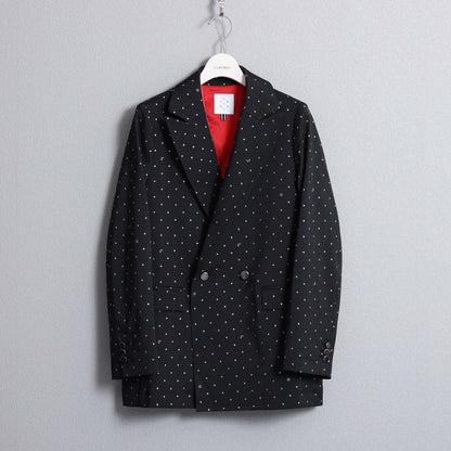 F-JK-09「Stella dot」Relax jacket BLACK×SILVER