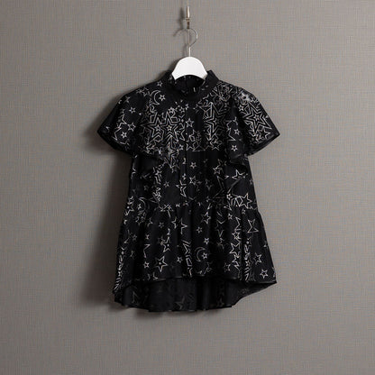 C-BL-76「Blanche」Stand collar blouse
