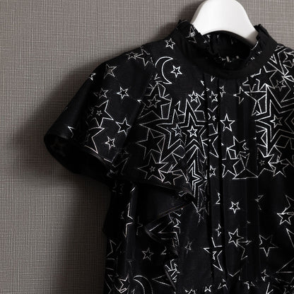 C-BL-76「Blanche」Stand collar blouse