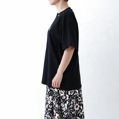 C-PT-54 “Mary jacquard” Easy pants BLACK×ECRU