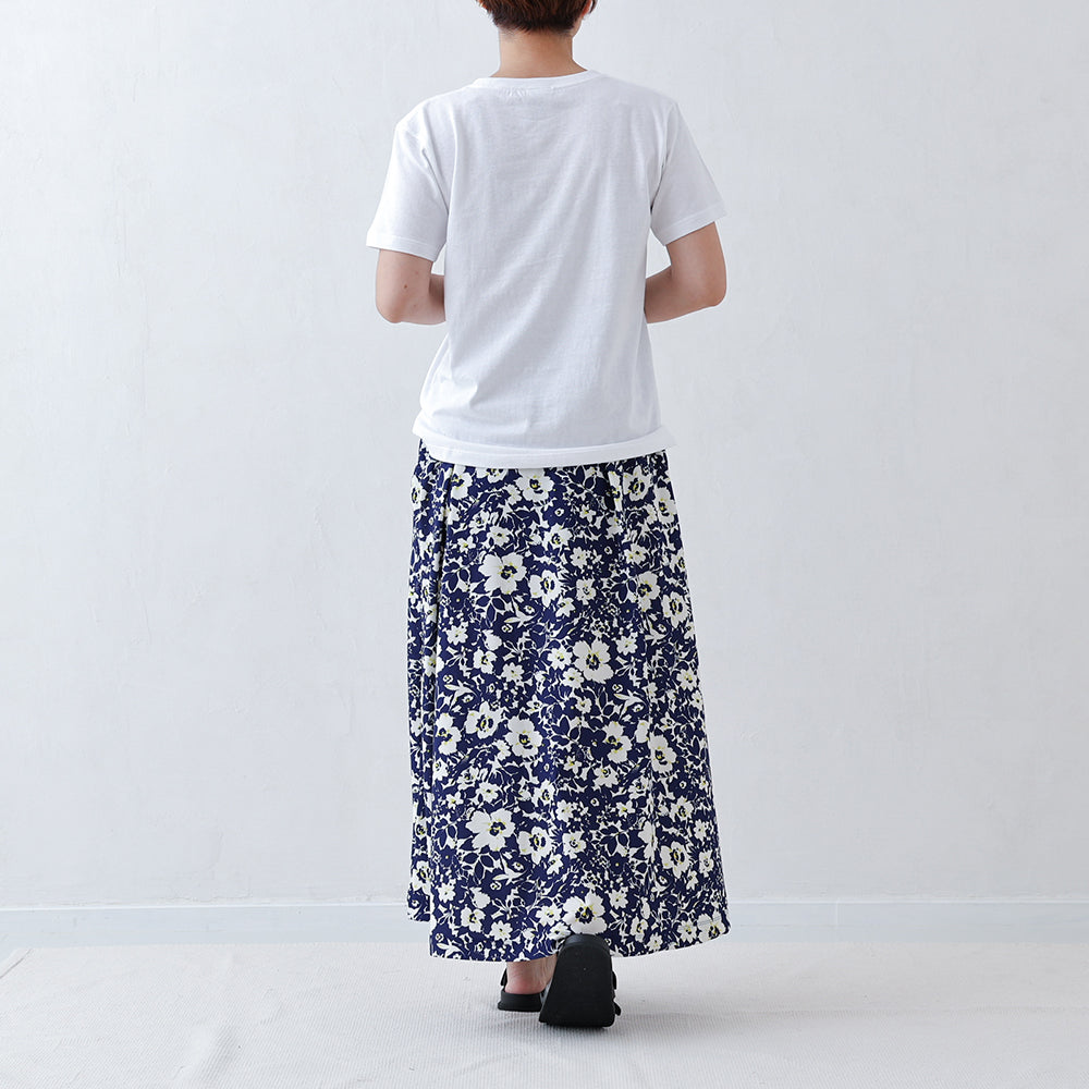 C-PT-54 “Mary jacquard” Easy pants BLACK×ECRU