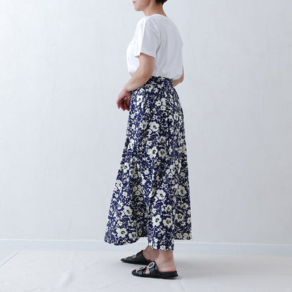 C-PT-54 “Mary jacquard” Easy pants BLACK×ECRU