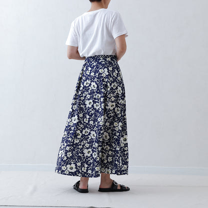 C-PT-54 “Mary jacquard” Easy pants BLACK×ECRU