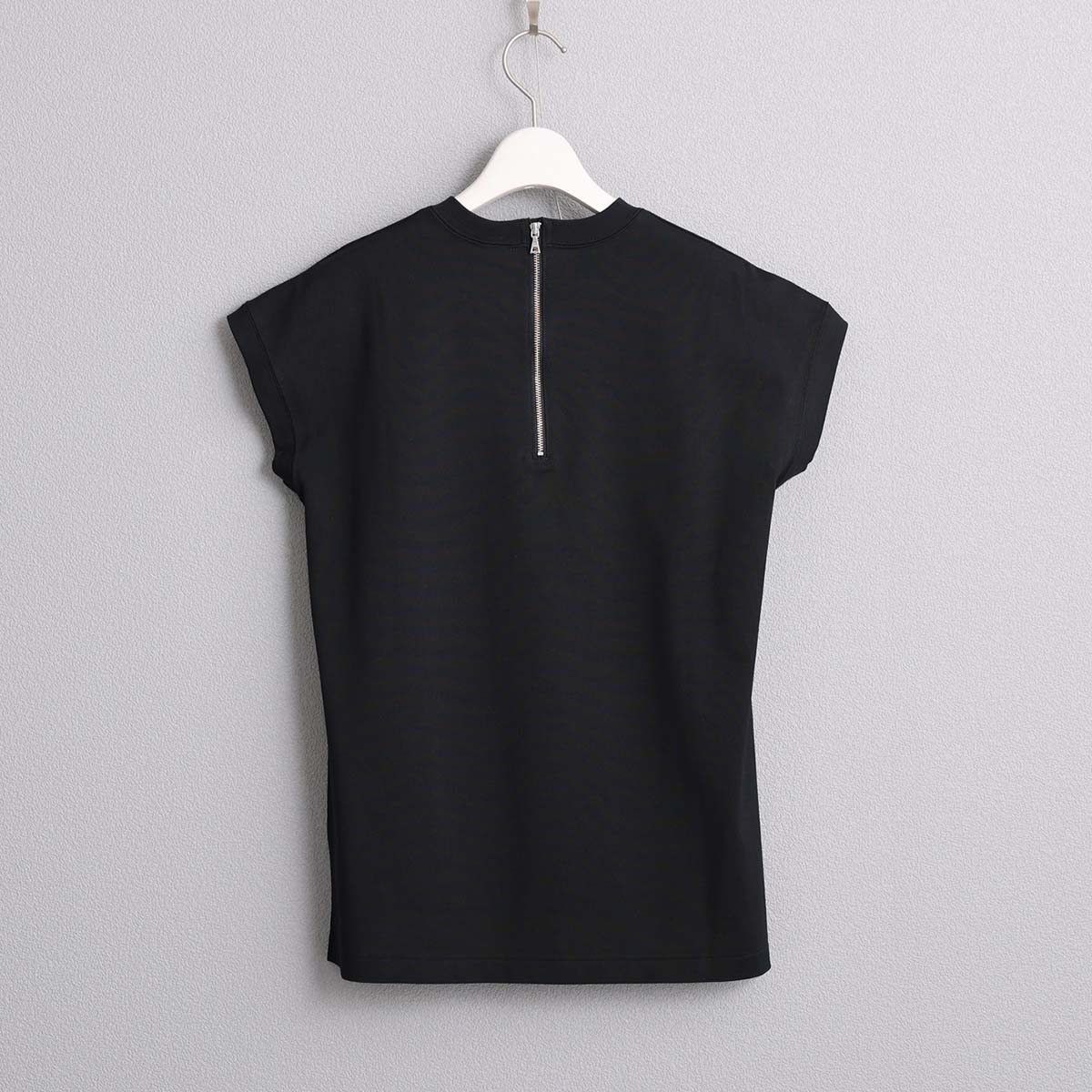 C-CS-80 『Snowmelt knit』 French sleeve tops BLACK