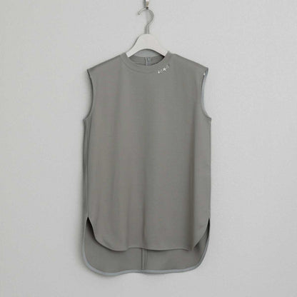 C-CS-85「Snowmelt knit」Sleeveless tops GREIGE