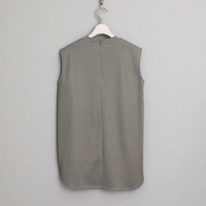 C-CS-85「Snowmelt knit」Sleeveless tops GREIGE