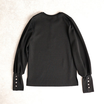 C-KN-33A「Earring cuffs knit」Crew-neck knit【全4色】