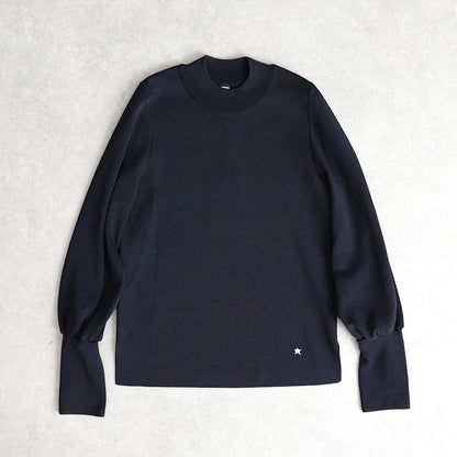 C-KN-33B「Earring cuffs knit」High-neck knit【全5色】