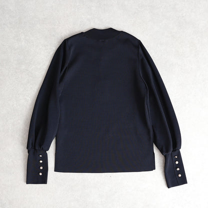 C-KN-33B「Earring cuffs knit」High-neck knit【全5色】