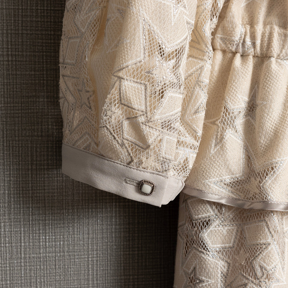 C-OP-62「Blanche」peplum dress ECRU