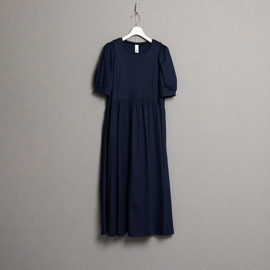C-OP-63B「Whip smooth」Long dress NAVY
