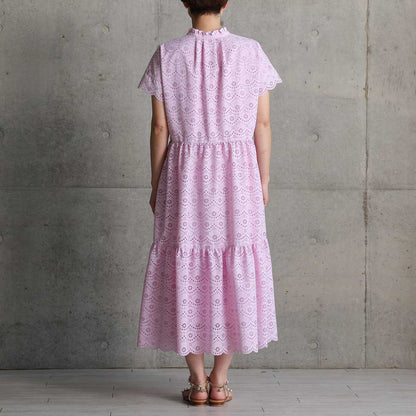 C-OP-68「The Secret Garden」Tiered long dress LILAC