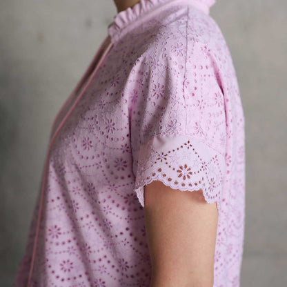 C-OP-68「The Secret Garden」Tiered long dress LILAC