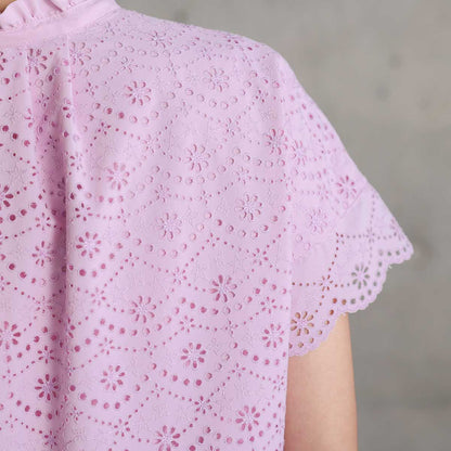 C-OP-68「The Secret Garden」Tiered long dress LILAC