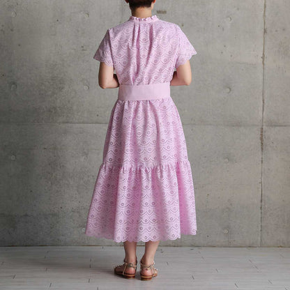 C-OP-68「The Secret Garden」Tiered long dress LILAC