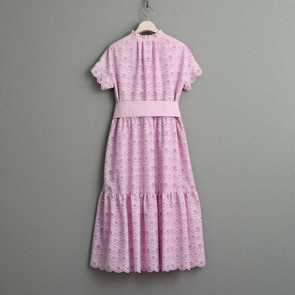 C-OP-68「The Secret Garden」Tiered long dress LILAC