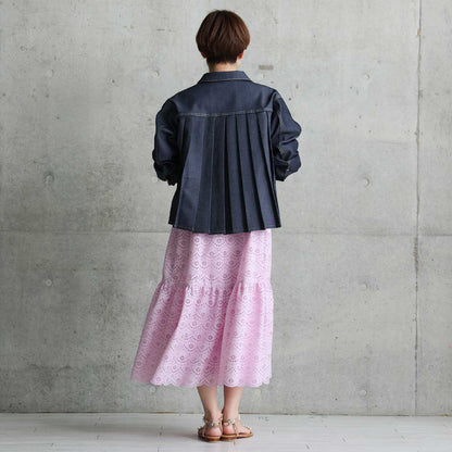 C-OP-68「The Secret Garden」Tiered long dress LILAC