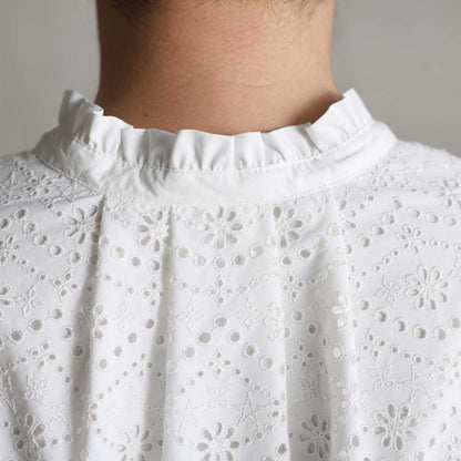 C-OP-68「The Secret Garden」Tiered long dress WHITE