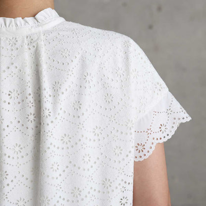 C-OP-68「The Secret Garden」Tiered long dress WHITE