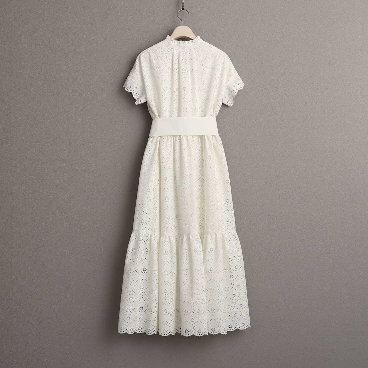 C-OP-68「The Secret Garden」Tiered long dress WHITE