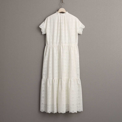 C-OP-68「The Secret Garden」Tiered long dress WHITE