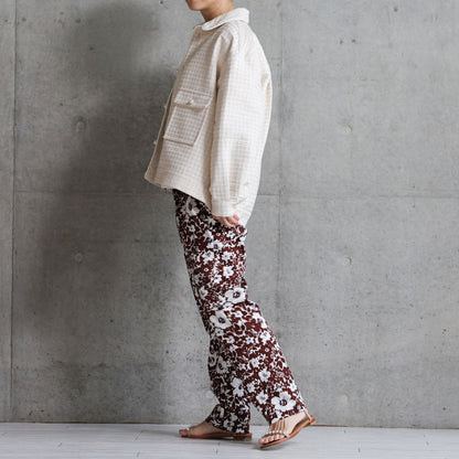 C-PT-42「Hachidori」 Easy pants BROWN