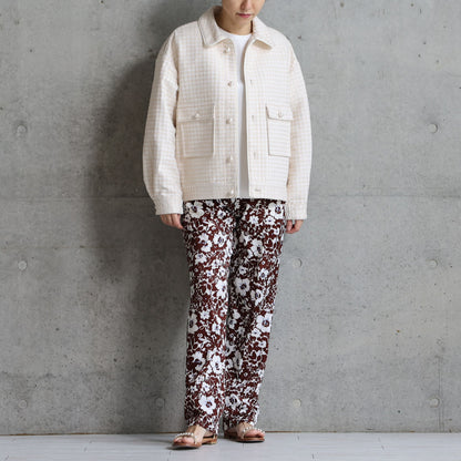 C-PT-42「Hachidori」 Easy pants BROWN
