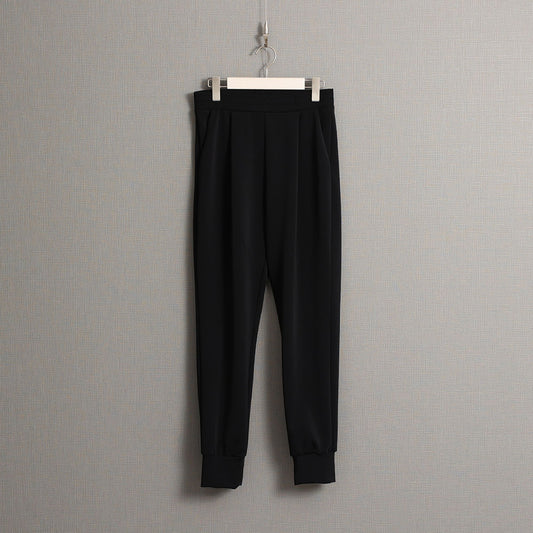 C-PT-51「Drape knit」Easy jogger pants BLACK