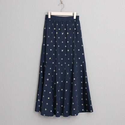 7月下旬お届け予定 C-SK-136「The happy prince jersey」Mermaid skirt NAVY