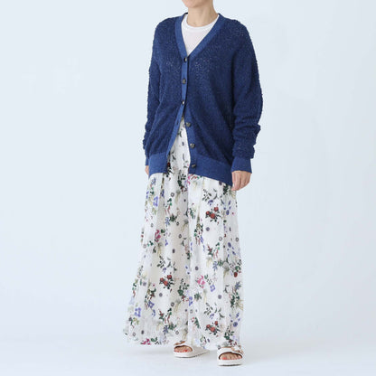 C-BL-83 Robin flower blouse WHITE