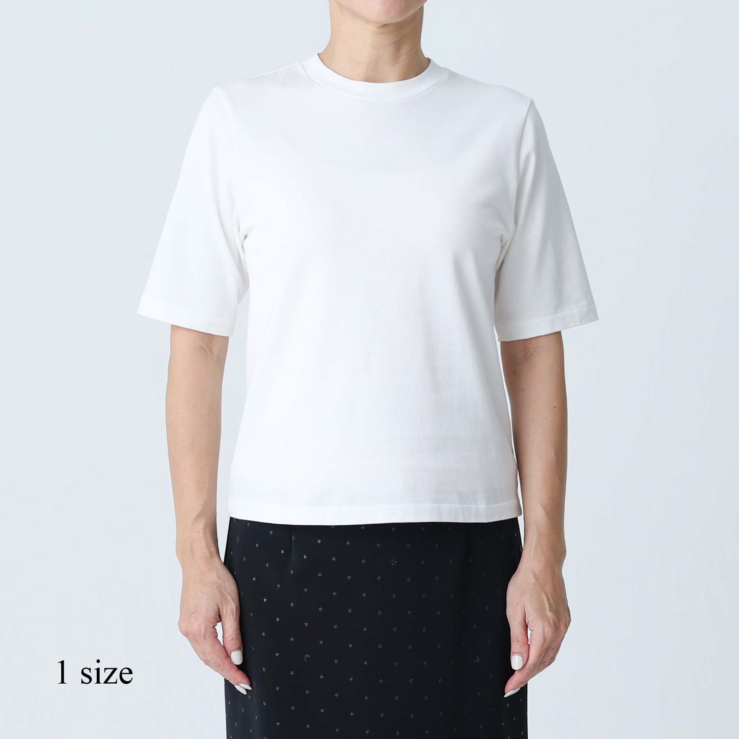 F-CS-08「Snowmelt knit」The standard tee NAVYチャームなし
