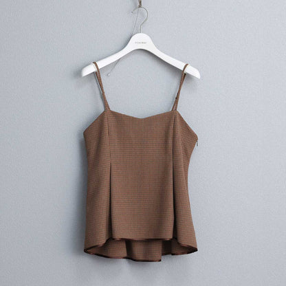 8月下旬~9月上旬お届け予定 F-BL-01 「Worsted twill」Camisole blouse