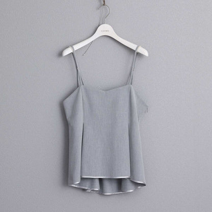 8月下旬~9月上旬お届け予定 F-BL-01 「Worsted twill」Camisole blouse