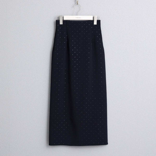 F-SK-03「Stella dot knit」Straight skirt NAVY×BLACK