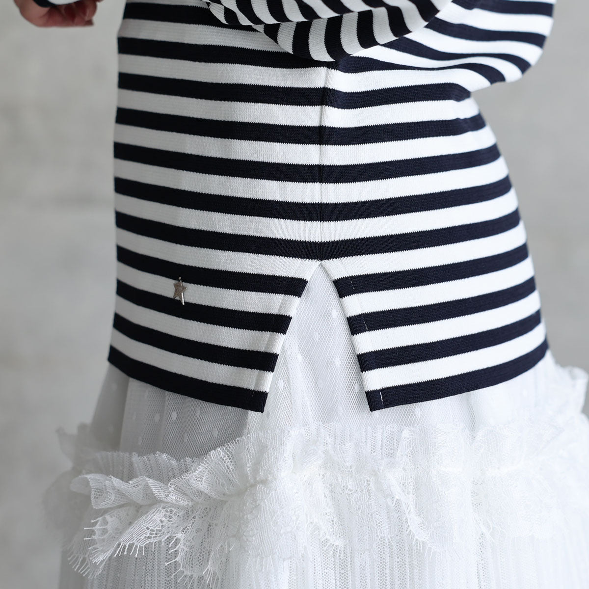 C-KN-33A「Earring cuffs knit」Crew-neck knit【全4色】