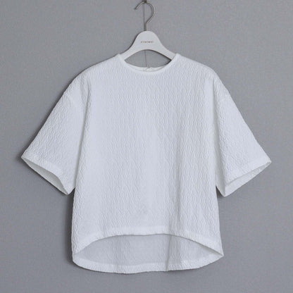F-BL-06「Jewel Tile」Tee blouse WHITE