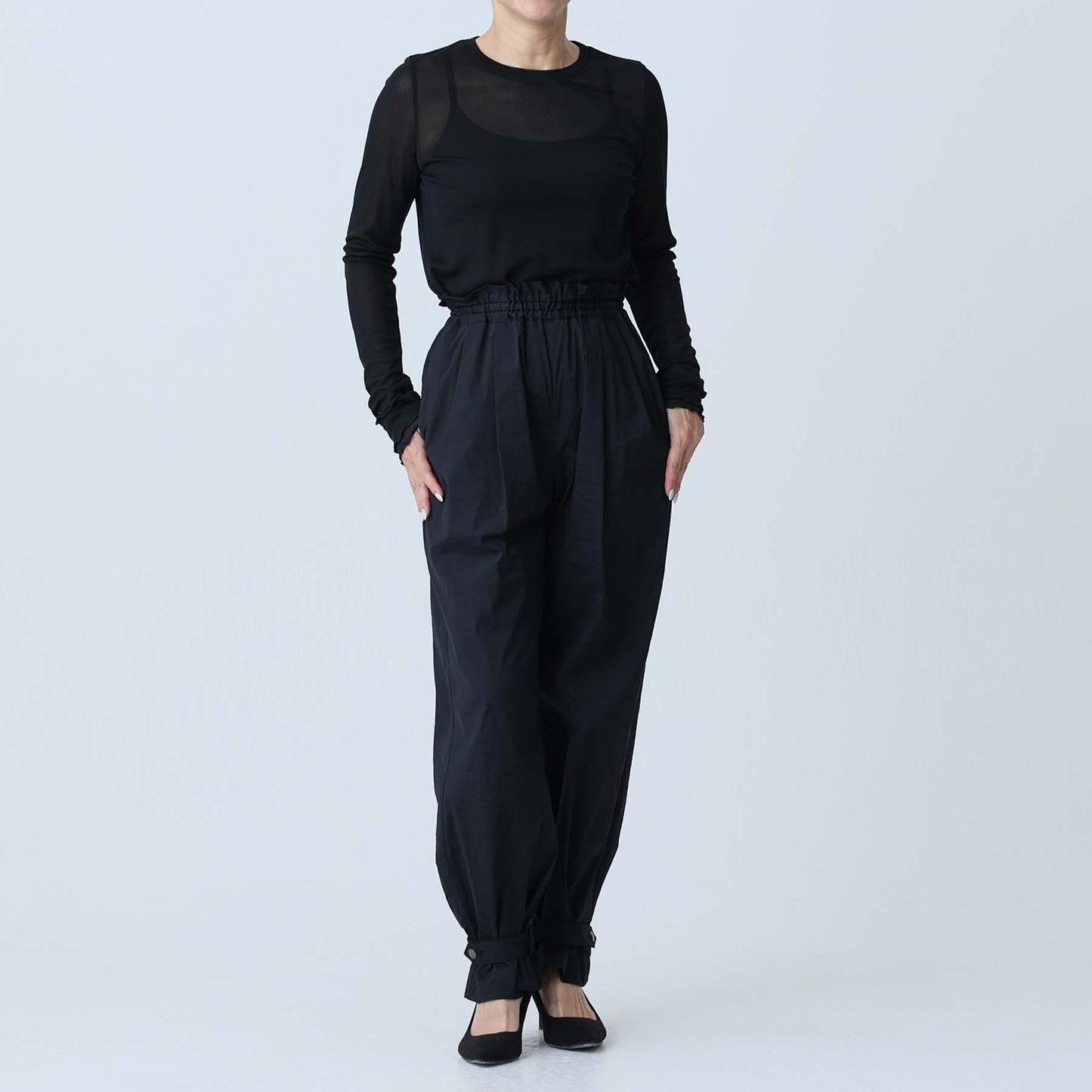 F-PT-07「Éclat Stretch」2way pants NAVY